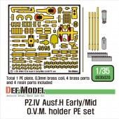 DE35020 PZ.IV Ausf.H  O.V.M. PE set (for Academy, ETC 1/35)