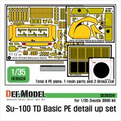 DE35024 SU-100 TD Basic PE detail up set (for Zvezda New 1/35 kit)