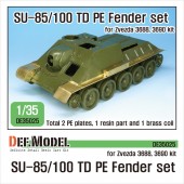 DE35025 SU-85/100 PE fender set (for Zvezda New 1/35 ki