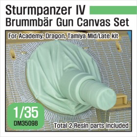 DM35098 German Sturmpanzer IV Brummbar Mid/Late Main Gun canvas cover set