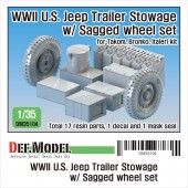 DM35104 WW2 US Willys Jeep trailer stowage set (for Takom, Italeri, Bronko kit 1/35)