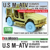 DW35113 US M1240A1 M-atv Sagged wheel set (for RFM 1/35) 