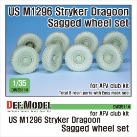 DW35114 US M1296 Stryker Dragoon Sagged wheel set (for AFV club 1/35)