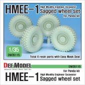 DW35115 US HMEE-1 Tracktor Sagged wheel set (for Panda 1/35) 