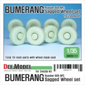 DW35117 Russian VPK-7829 Bumerang APC Sagged wheel set (for Zvezda 1/35)