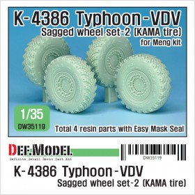 DW35119 Russian K-4386 Typhoon-VDV Sagged wheel set 2- Kama (for meng 1/35)