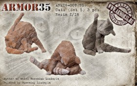 ARM16-009(3D) Кошки (набор 5)