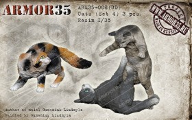 ARM35-008(3D) Кошки (Набор 4)