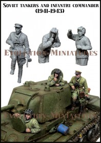 ЕМ-35208 Soviet tankers and infantry commander (1941 - 1943)