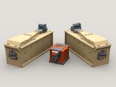LF3D060 M134 Minigun 3,000 round 3-Bay Ammo Box set
