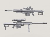 LF3D077 Barrett M107A1 Sniper Rifle set (Incl’ 2 Bodies)