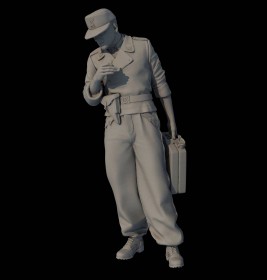 FI35-090 Waffen-SS tanker carring fuel canister