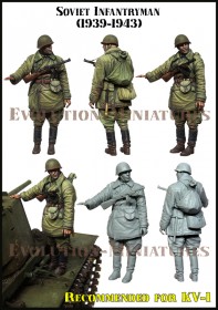 ЕМ-35218 Soviet infantryman ( 1941 - 1943 ) ( recommended for KV-1 tank )