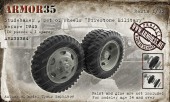 ARM35384 Студебеккер Набор колес (Firestone Military) до 1945 г. (10 штук + 1 запаска)