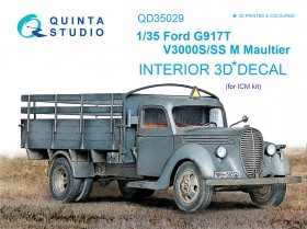 QD35029 3D Декаль интерьера кабины Ford G917T / v3000s