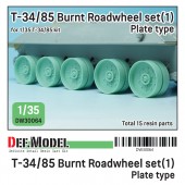 DW30064 T-34/85 Burnt Plate type roadwheel set- 5 wheel included (for T-34/85 kit 1/35)
