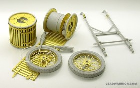 LW35208 Verlegewagen fur Feldfernkabel German WWII Cable Drums & Cart