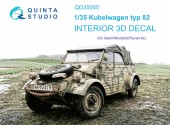 QD35055 3D Декаль интерьера кабины Kubelwagen typ 82 (Italeri)