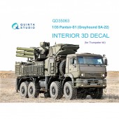 QD35063 3D Декаль интерьера кабины Pantsir-S1  (SA-22 Greyhound) (Trumpeter)