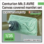 DM35126 Centurion Mk.5 AVRE Mantlet w/canvas cover set (for AFV club, Amusing hobby 1/35)