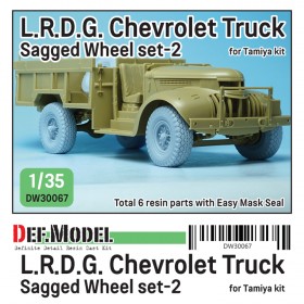 DW30067 WW2 British LRDG Truck wheel set (2) (for Tamiya 1/35)
