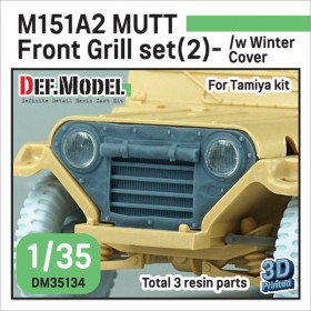 DM35134 Modern US M151A2 Mutt front grill set (2)- Winter covered (for 1/35 Tamiya kit)