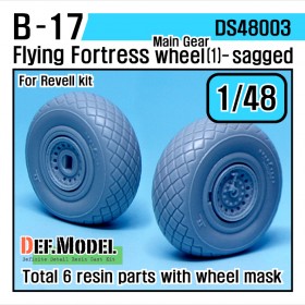 DS48003 B-17F/G Flying Fortress Wheel set 1 (for Revell 1/48) 