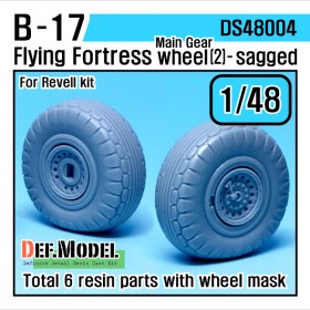 DS48004 B-17F/G Flying Fortress Wheel set 2 (for Revell 1/48)
