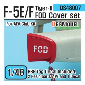 DS48007 F-5E/F Tiger-II FOD Cover set (for AFV Club 1/48)