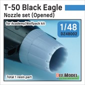 DZ48002 T-50 Black Eagle Nozzle set - Opened (for Academy/Wolfpack 1/48)