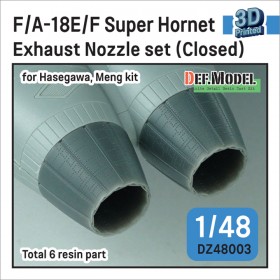 DZ48003 F/A-18E/F Super Hornet Nozzle set - Closed (for Hasegawa, Meng 1/48) 