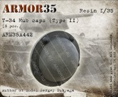 ARM35A442 Т-34 Колпак ступицы,Тип 2 (5 штук)