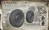 ARM35A445 ГАЗ-69 Набор колес Я-248 (4 колеса +запаска), поздний вариант передних ступиц.