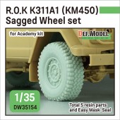 DW35154 ROK K311A1 Sagged wheel set ( for Academy 1/35)