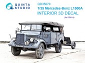 QD35070 3D Декаль интерьера кабины Mercedes-Benz L1500A (ICM)