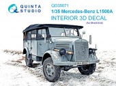 QD35071 3D Декаль интерьера кабины Mercedes-Benz L1500A (MiniArt)