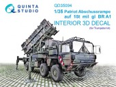 QD35094 3D Декаль интерьера кабины Patriot Abschussrampe auf 15t mil gl BR A1 (Trumpeter)