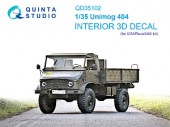 QD35102 3D Декаль интерьера кабины Unimog 404 (ICM)