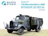QD35107 3D Декаль интерьера кабины Mercedes-Benz L3000 (ICM)