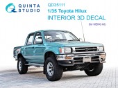QD35111 3D Декаль интерьера кабины Toyota Hilux (MENG)