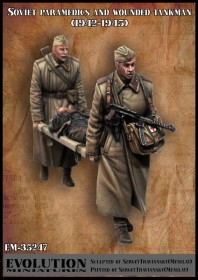 ЕМ-35247 Soviet paramedics and wounded tankman ( 1943 - 1945 )