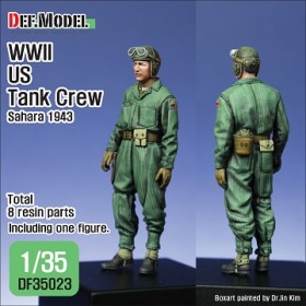 DF35023 WW2 US Tank crew sahara 1943