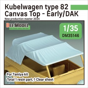 DM35146 Kubellwagen Type 82 Canvas top Early,DAK (for Tamiya 1/35) Sept.2024