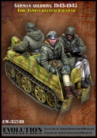 ЕМ-35249 German soldiers. 1943 - 1945.   For Tamiya kettencraftrrad