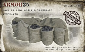 ARM35A496 Мешки с углём под брезентом