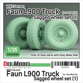 DW30080 WW2 German Faun L900 Truck wheel set-Continental(1) (for Das Werk 1/35)