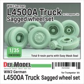 DW30082 WW2 German L4500A Truck wheel set (for Trumpeter 1/35)
