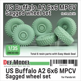DW35180 US Buffalo A2 6x6 MPCV Sagged wheel set (for Panda 1/35)
