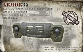 ARM35A512 ЗиЛ-130 Облицовка ранняя с утеплителем, вариант 1 , оптика в комплекте (для модели Звезда)