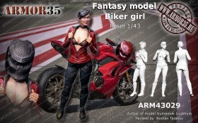 ARM43029 Девушка байкер 